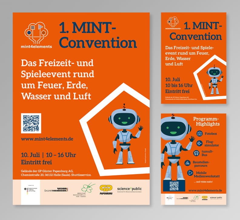 Plakat und Flyer mint4elements