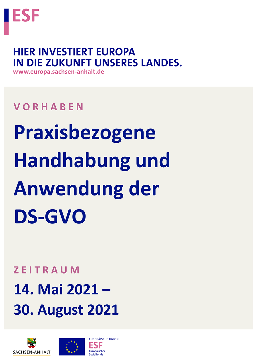 ESF Plakat DS-GVO
